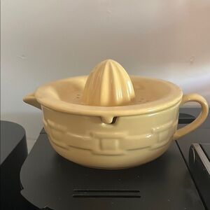 Yellow Ceramic Citrus Juicer